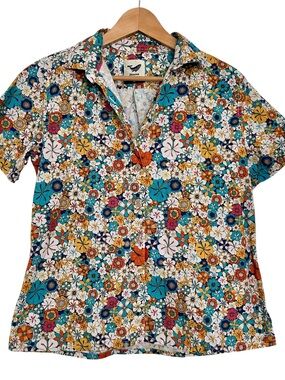 Yuime floral Hawaiian shirt sz M